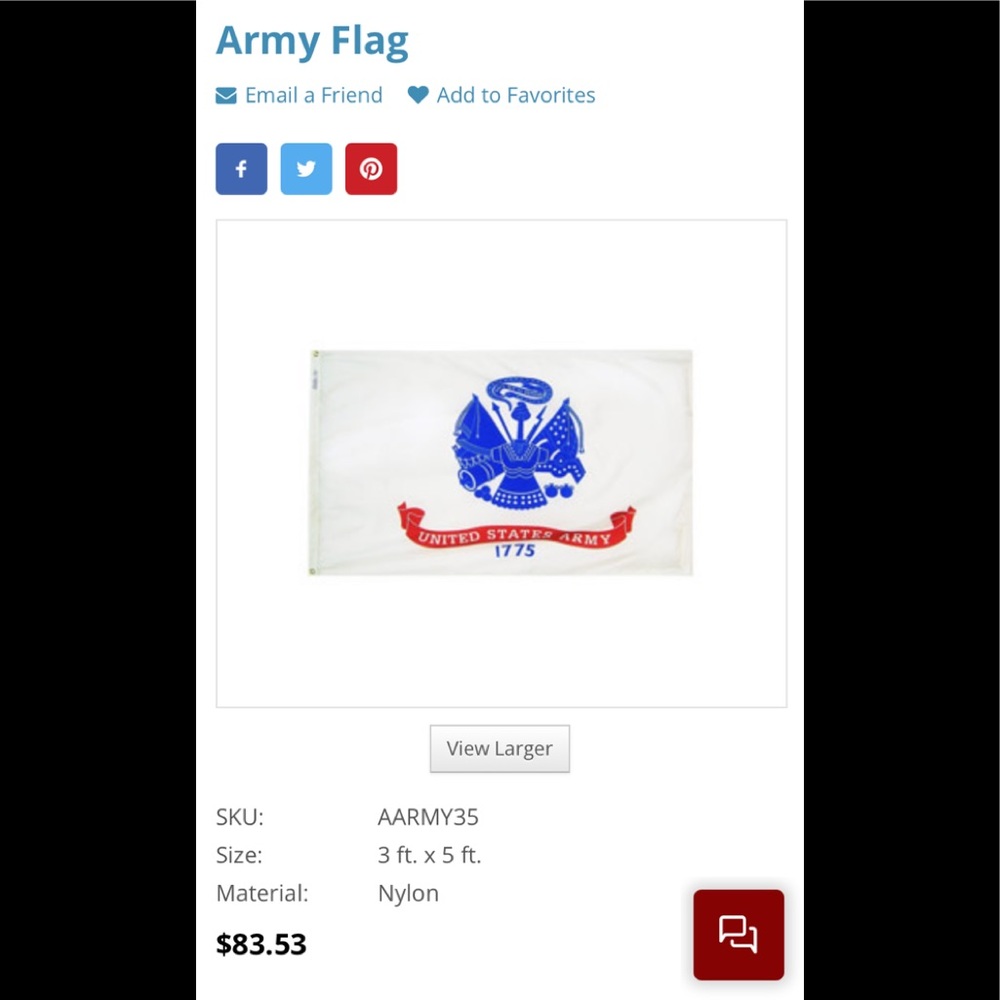 New. ARMY FLAG.